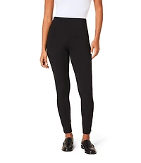 Spanx Super Smooth Perfect Fit Ponte Zip Ankle Length Pull On Leggings