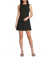 SPANX® WellSuited Stretch Woven Crew Neck Sleeveless Mini Dress