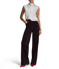 Spanx Woven Sleeveless Drape Neckline Top