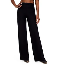 SPANXsmooth High Rise Full Length Ruched Wide Leg Pants