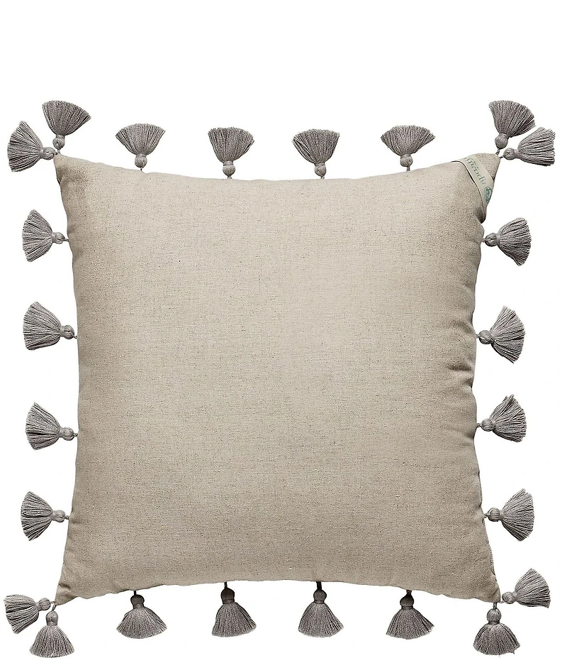 Spartina 449 Jonas Embroidered Tassel Decorative Square Pillow