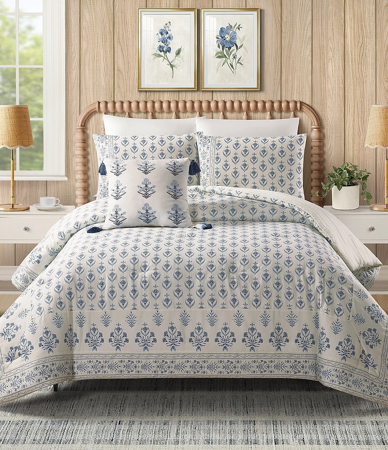 Spartina 449 Peeples Song Cotton Reversible Comforter Mini Set
