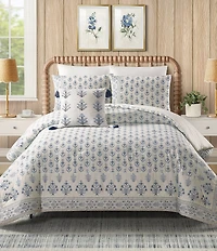 Spartina 449 Peeples Song Cotton Reversible Comforter Mini Set