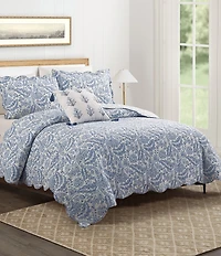 Spartina 449 Peeples Song Cotton Reversible Quilt Mini Set