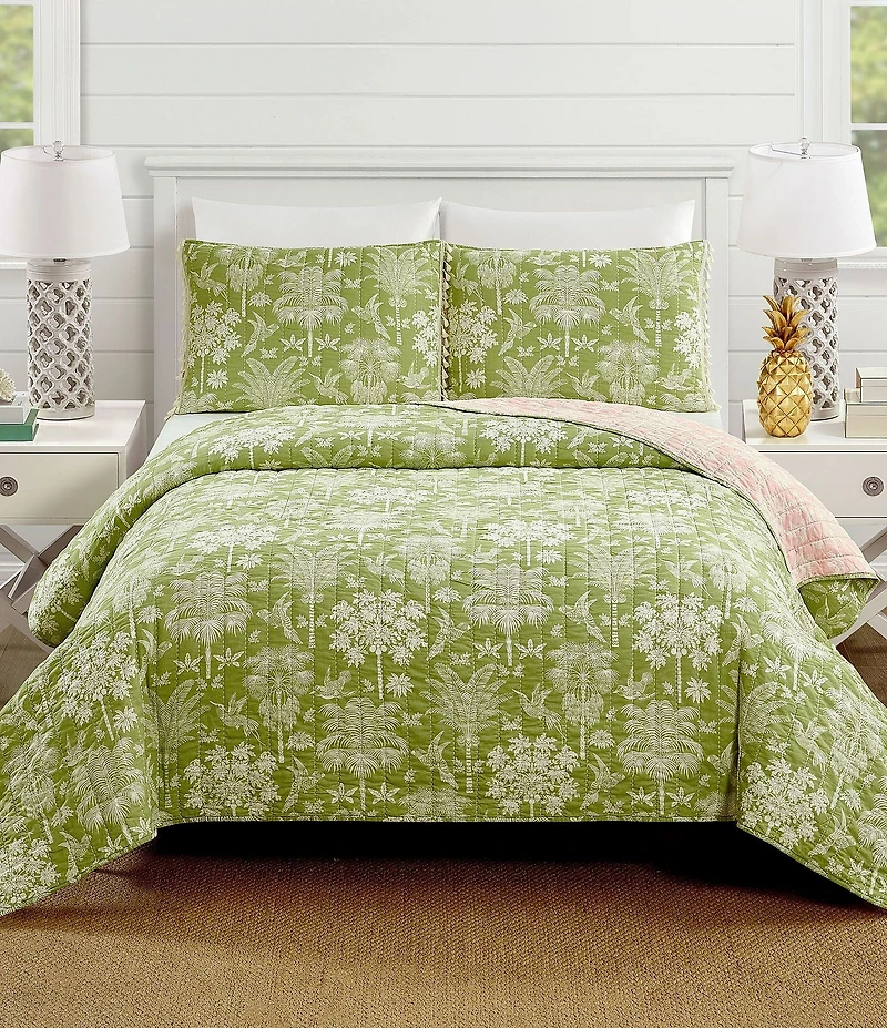 Spartina 449 Queenie Palm Royale Reversible Mini Quilt Set