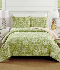 Spartina 449 Queenie Palm Royale Reversible Mini Quilt Set