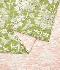Spartina 449 Queenie Palm Royale Reversible Mini Quilt Set