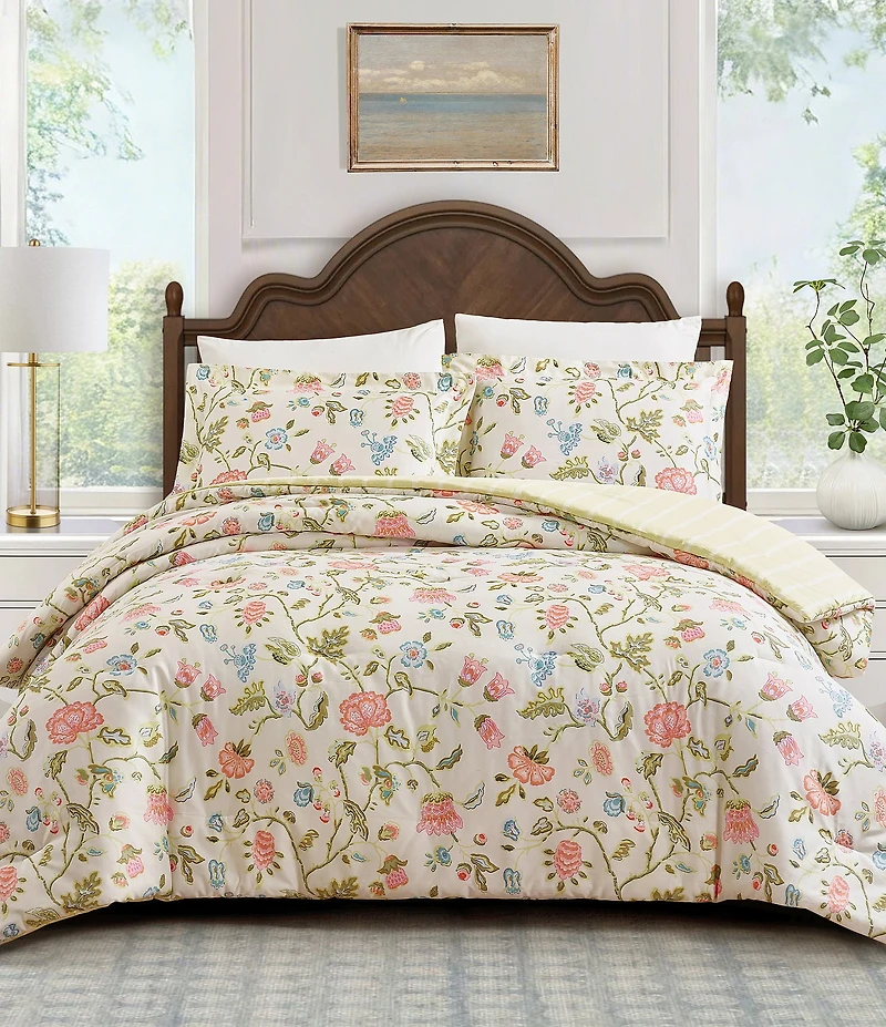 Spartina 449 Sugar Mill Jacquard Cotton Sateen Revesible Comforter Mini Set