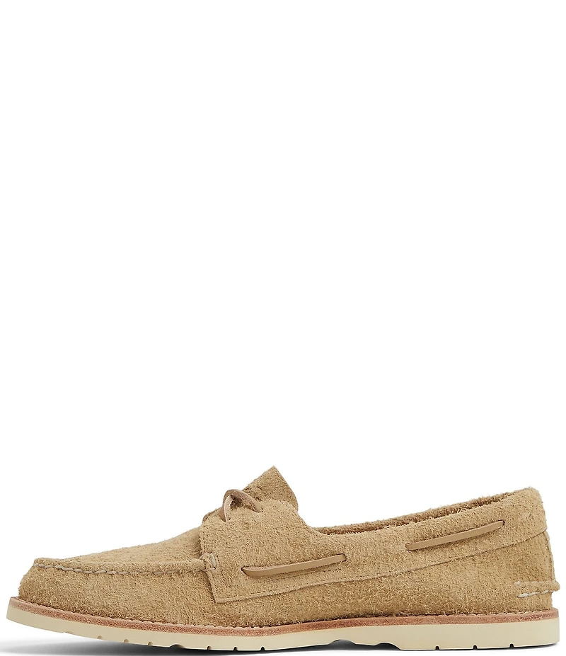 Sperry Men's Authentic Original 2-Eye Ripple Textured Nubuck Suede Boat Shoes