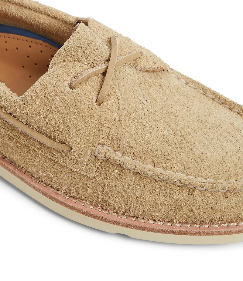 Sperry Men's Authentic Original 2-Eye Ripple Textured Nubuck Suede Boat Shoes
