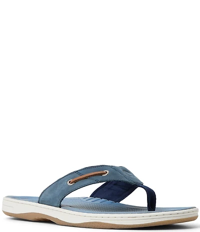 Sperry Men's Baitfish Nubuck Leather Flip Flops