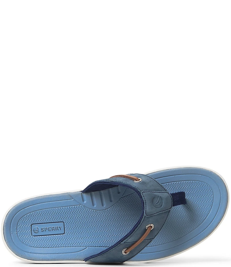 Sperry Men's Baitfish Nubuck Leather Flip Flops