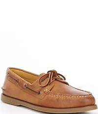Sperry Men's Gold Water Resistant Leather Boat Shoes