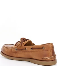 Sperry Men's Gold Water Resistant Leather Boat Shoes