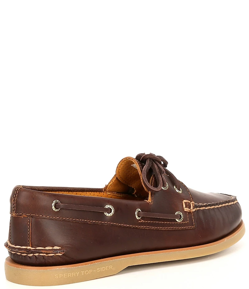 Sperry Men's Gold Authentic Original Orleans Leather Lace Up Boat Shoes