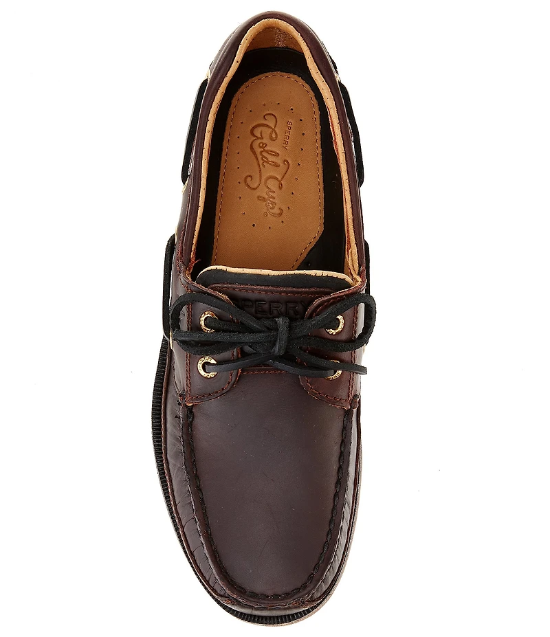 Sperry Men's Mako Leather Gold 2-Eye Boat Shoes