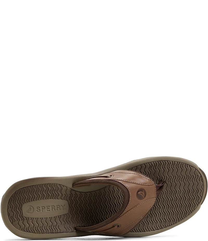Sperry Men's Outer Banks Leather Flip Flops