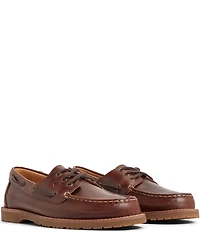 Sperry Men's Topsider Mini Lug 3-Eye Topsider Leather Boat Shoes