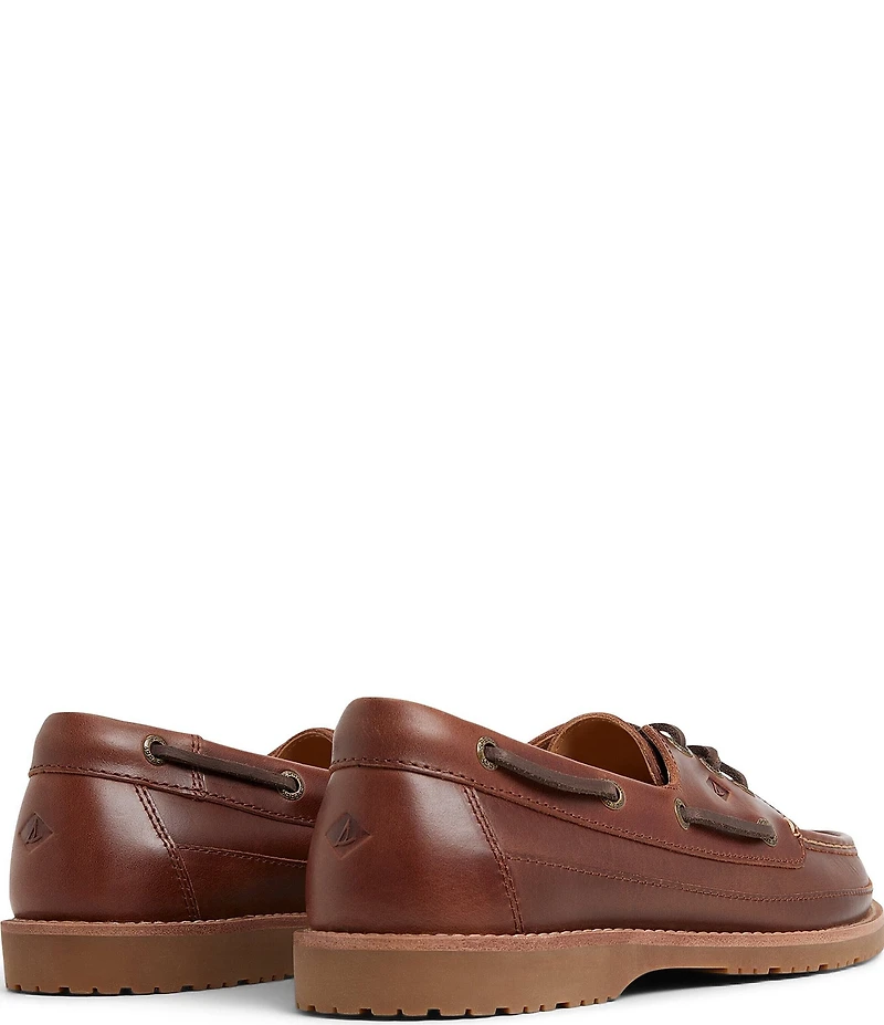 Sperry Men's Topsider Mini Lug 3-Eye Topsider Leather Boat Shoes
