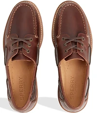 Sperry Men's Topsider Mini Lug 3-Eye Topsider Leather Boat Shoes