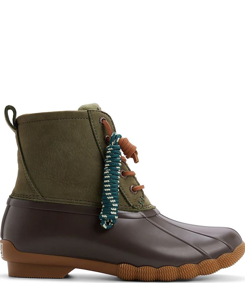 Sperry Saltwater Lace Up Waterproof Duck Booties