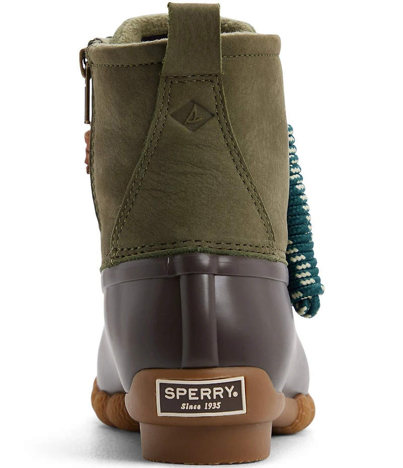 Sperry Saltwater Lace Up Waterproof Duck Booties