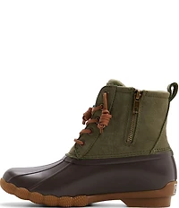 Sperry Saltwater Lace Up Waterproof Duck Booties