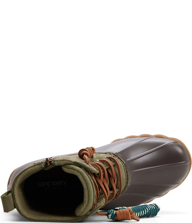 Sperry Saltwater Lace Up Waterproof Duck Booties
