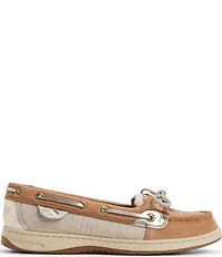 Sperry Women's Angelfish 1-Eye Leather and Woven Boat Shoes
