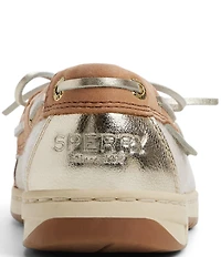 Sperry Women's Angelfish 1-Eye Leather and Woven Boat Shoes