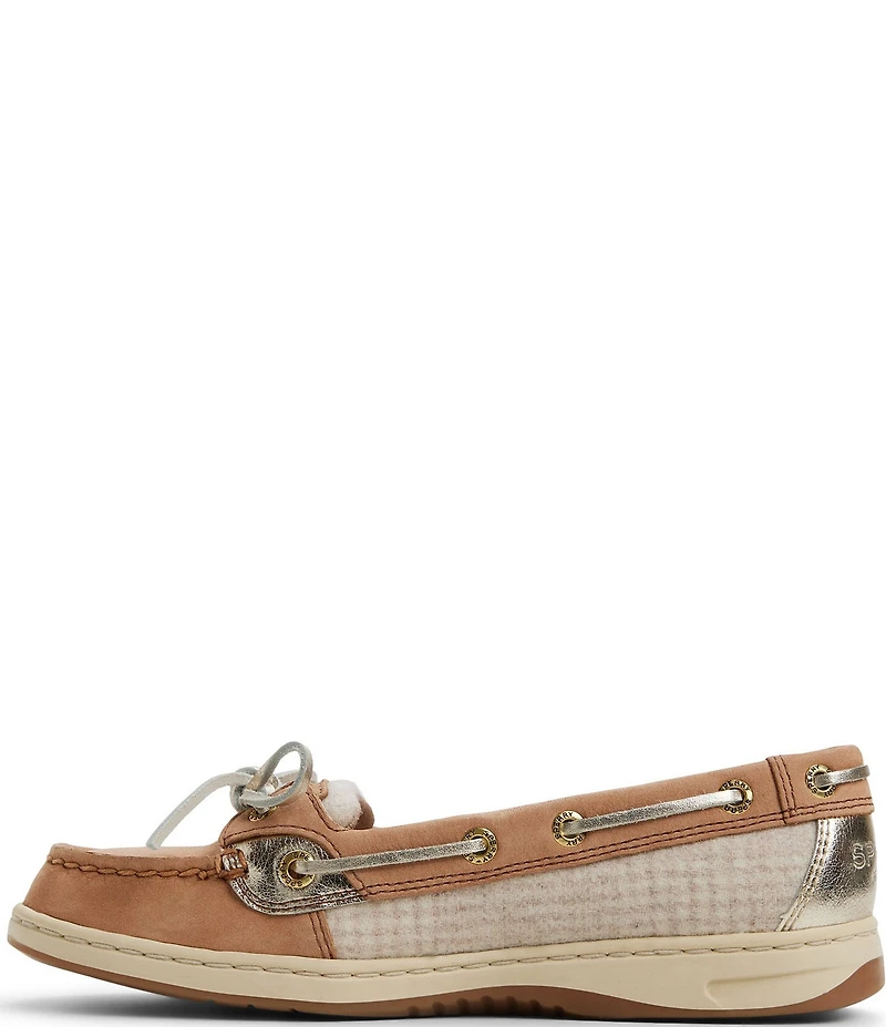 Sperry Women's Angelfish 1-Eye Leather and Woven Boat Shoes