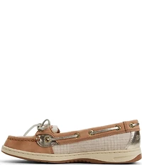 Sperry Women's Angelfish 1-Eye Leather and Woven Boat Shoes