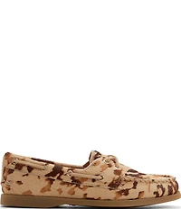 Sperry Women's AO 2-Eye Cow Print Haircalf Boat Shoes