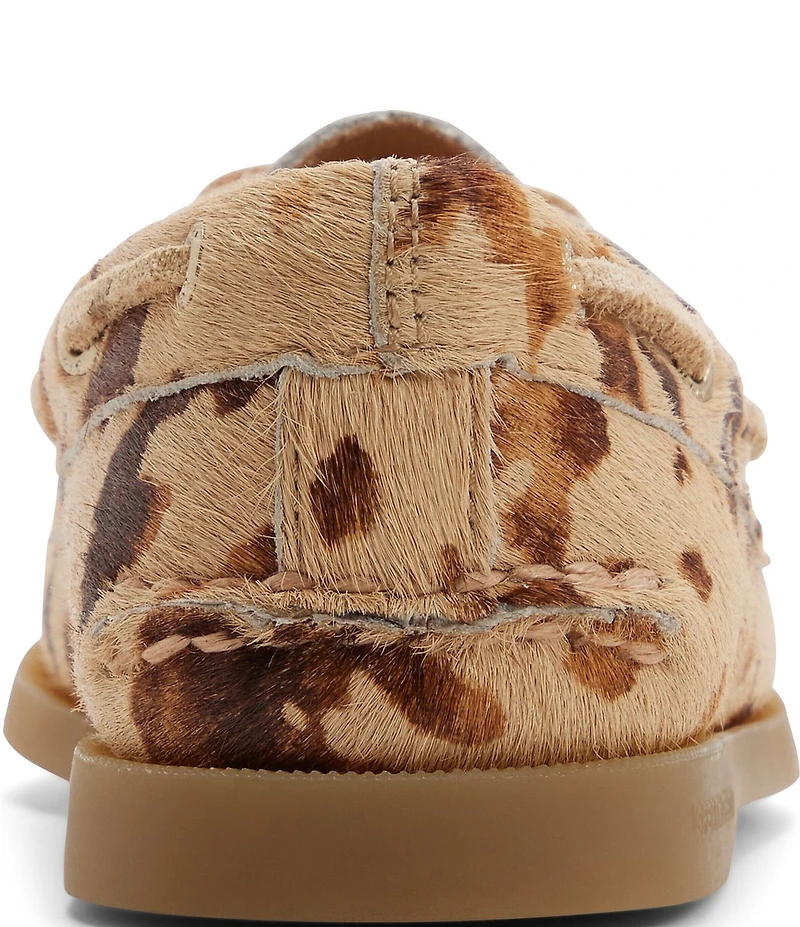 Sperry Women's AO 2-Eye Cow Print Haircalf Boat Shoes