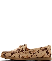 Sperry Women's AO 2-Eye Cow Print Haircalf Boat Shoes