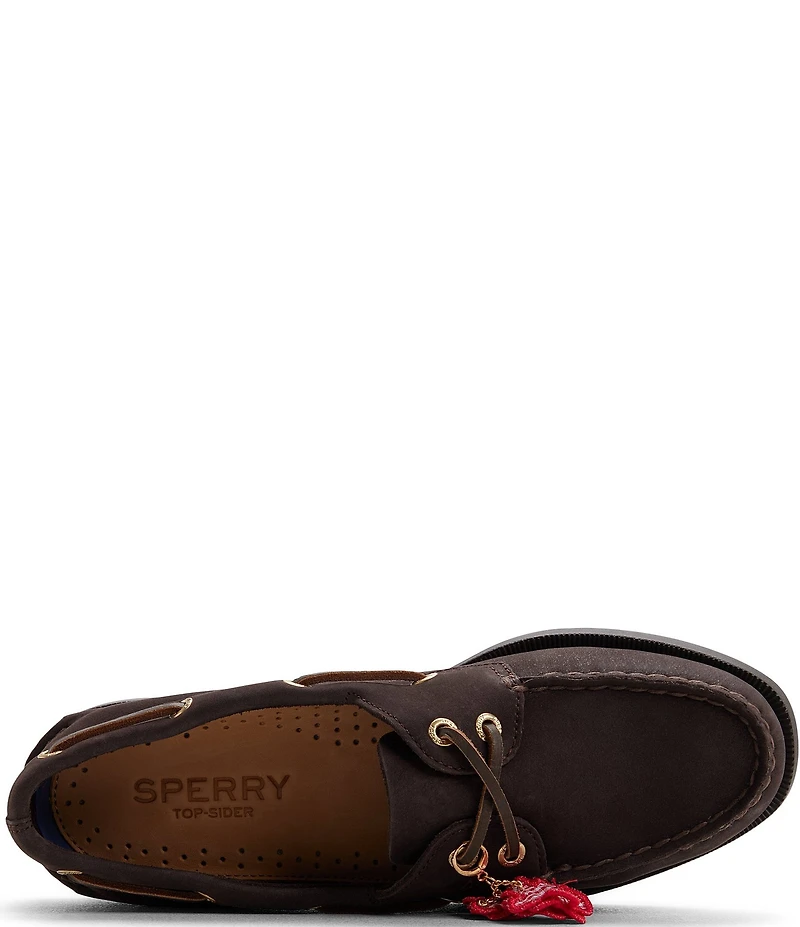 Sperry Women's AO 2-Eye Gingham Flower Charm Boat Shoes