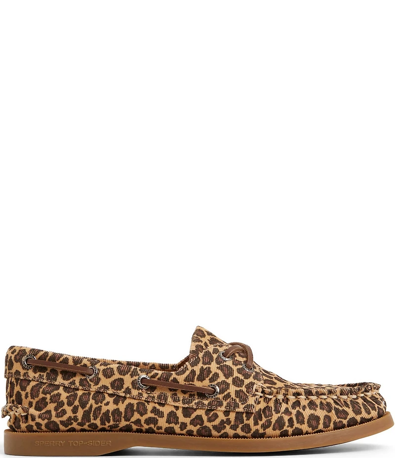 Sperry Women's AO 2-Eye Leopard Print Boat Shoes