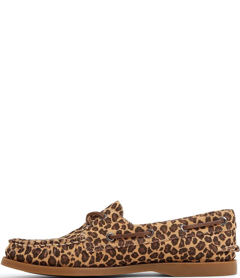 Sperry Women's AO 2-Eye Leopard Print Boat Shoes