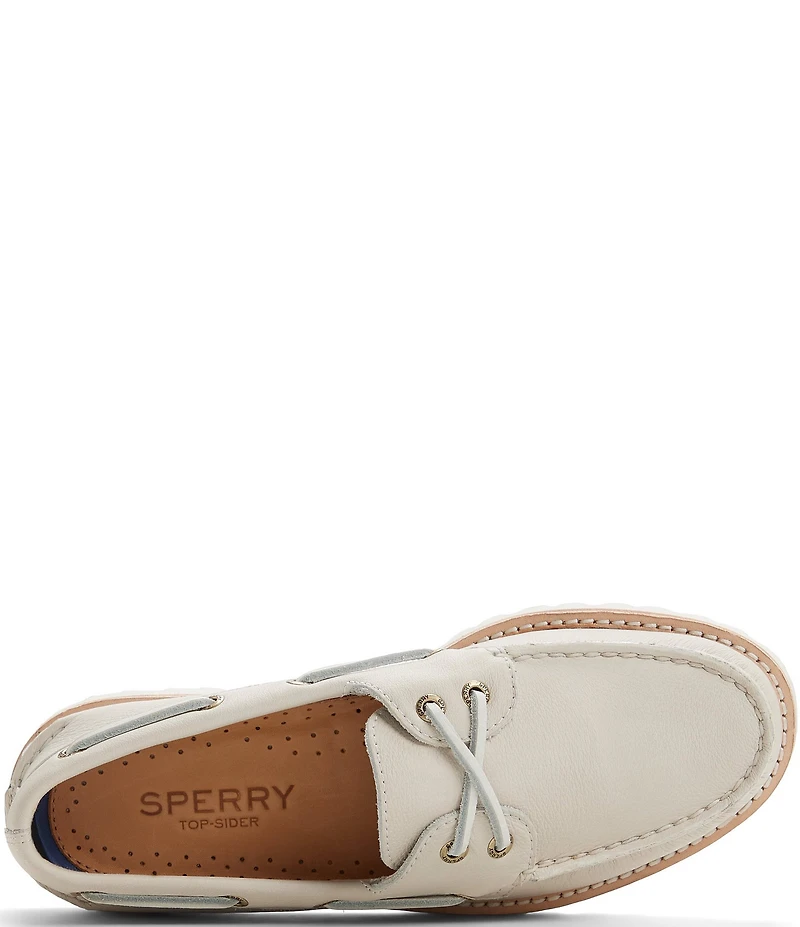 Sperry Women's AO 2-Eye Low Nubuck Leather Lug Boat Shoes