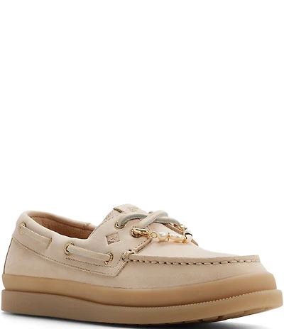 Sperry Women's AO 2-Eye Mudguard Charm Ornamented Boat Shoes