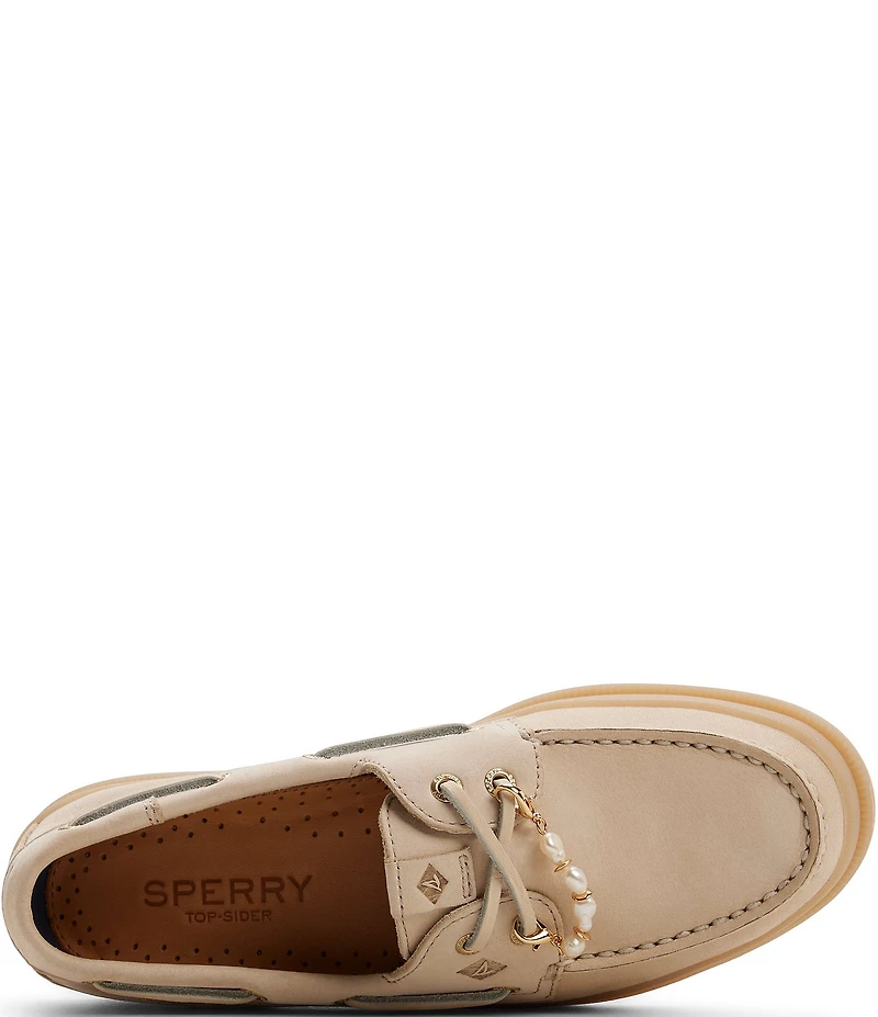 Sperry Women's AO 2-Eye Mudguard Charm Ornamented Boat Shoes