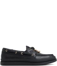 Sperry Women's AO 2-Eye Mudguard Pearl Charm Ornamented Boat Shoes