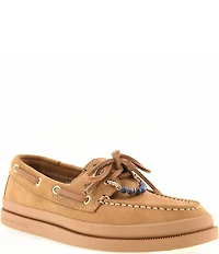 Sperry Women's AO 2-Eye Nubuck Mudguard Charm Ornament Boat Shoes