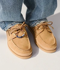 Sperry Women's AO 2-Eye Nubuck Mudguard Charm Ornament Boat Shoes
