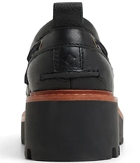 Sperry Women's Authentic Original 2-Eye Boat Lug Leather Block Heel Platform Boat Shoes