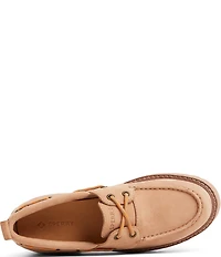 Sperry Women's Authentic Original 2-Eye Nubuck Suede Block Heel Platform Boat Shoes