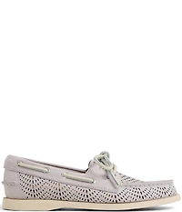 Sperry Women's Authentic Original 2-Eye Perforated Nubuck Suede Boat Shoes