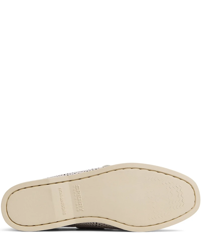 Sperry Women's Authentic Original 2-Eye Perforated Nubuck Suede Boat Shoes