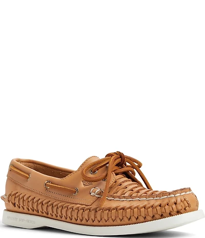 Sperry Women's Authentic Original 2-Eye Woven Leather Boat Shoes