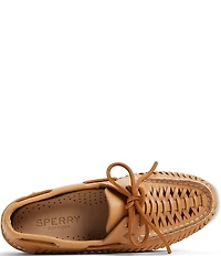 Sperry Women's Authentic Original 2-Eye Woven Leather Boat Shoes